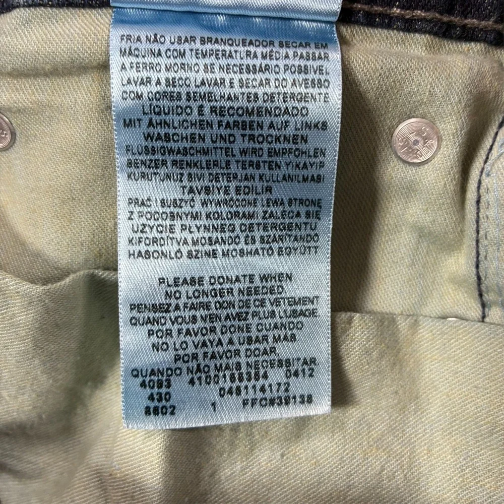 Levi's 511 Mens Straight Jeans Size 34x32 Blue Denim Stretch Low Rise Casual